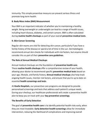 Understanding Routine Medical Checkups: A Comprehensive Guide to Preventive Care